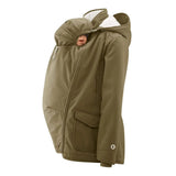 Mamalila Cosy Allrounder Khaki Softshell Maternity and Babywearing Jacket