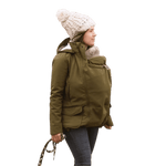 Mamalila Cosy Allrounder Khaki Softshell Maternity and Babywearing Jacket