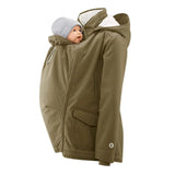 Mamalila Cosy Allrounder Khaki Softshell Maternity and Babywearing Jacket - Babywearing OuterwearLittle Zen One4251054511271
