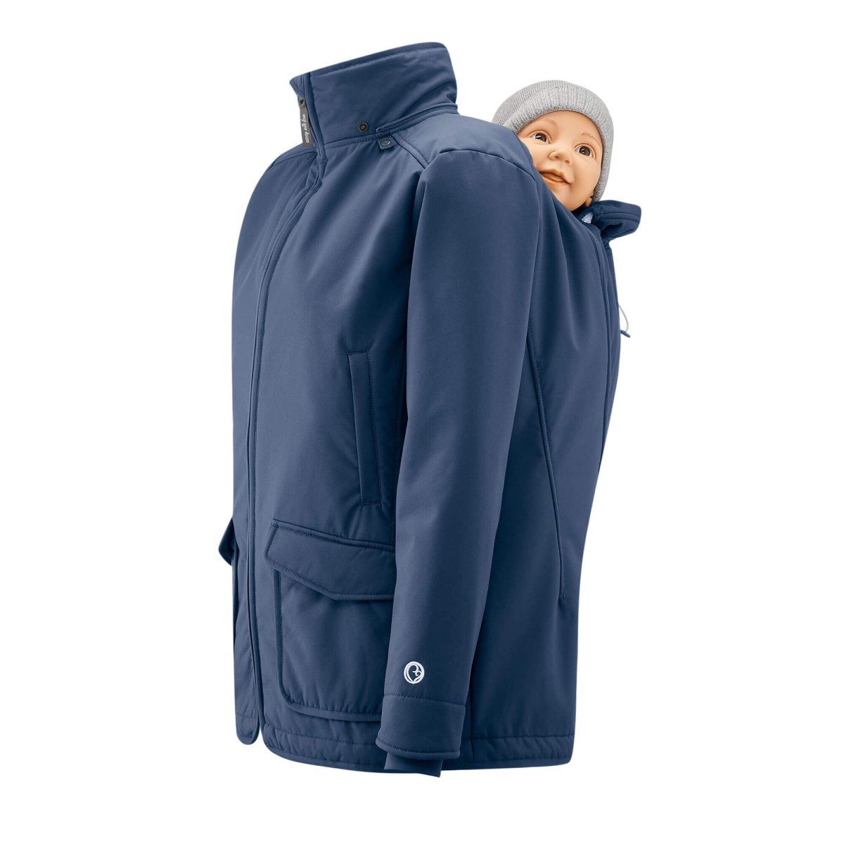Mamalila Cosy Allrounder Softshell Babywearing Jacket Navy - Babywearing OuterwearLittle Zen One