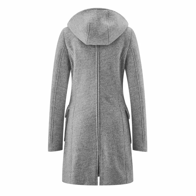 Mamalila Maternity Babywearing Wool Coat Vienna Light Grey Babywearing Outerwear