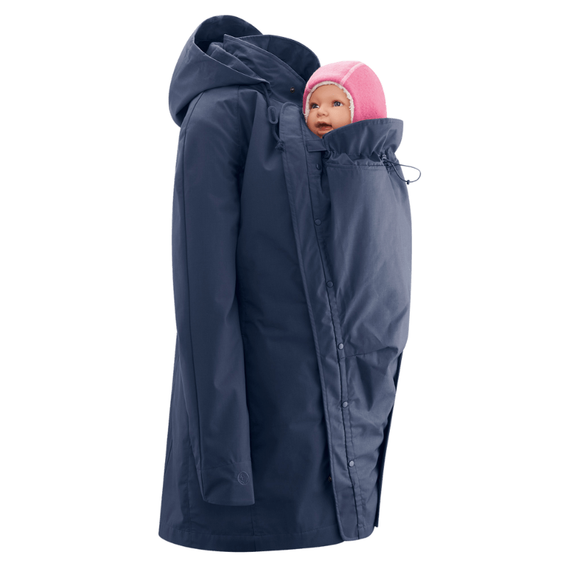 Mamalila Short Coat for Babywearing Berlin Navy - Babywearing OuterwearLittle Zen One4251054514029