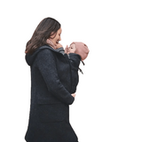 Mamalila Vienna Anthracite Grey Maternity and Babywearing Wool Coat - Babywearing OuterwearLittle Zen One4251054500893