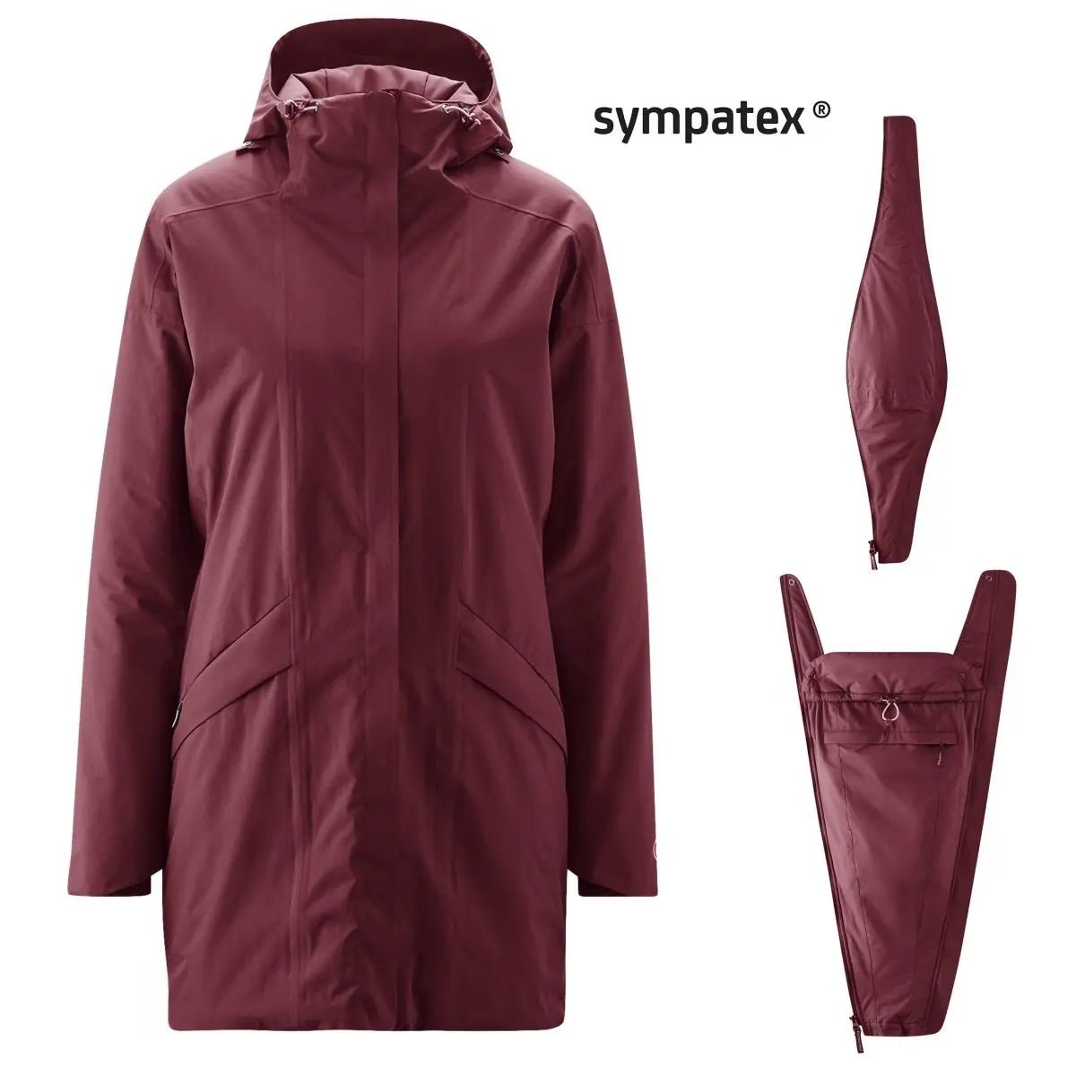 Mamalila Winterwander Berry Maternity and Babywearing Parka Babywearing