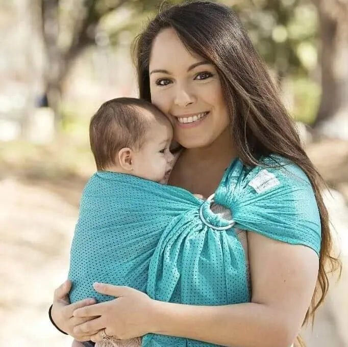 Mermaid Teal Water Ring Sling by Beachfront Babywater Carrier