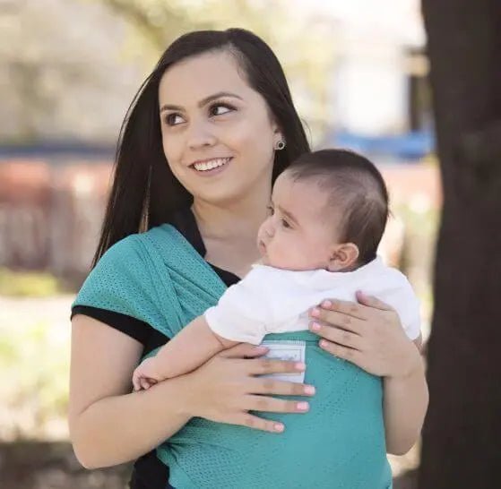 Mermaid Teal Water Wrap by Beachfront Babywater Carrier