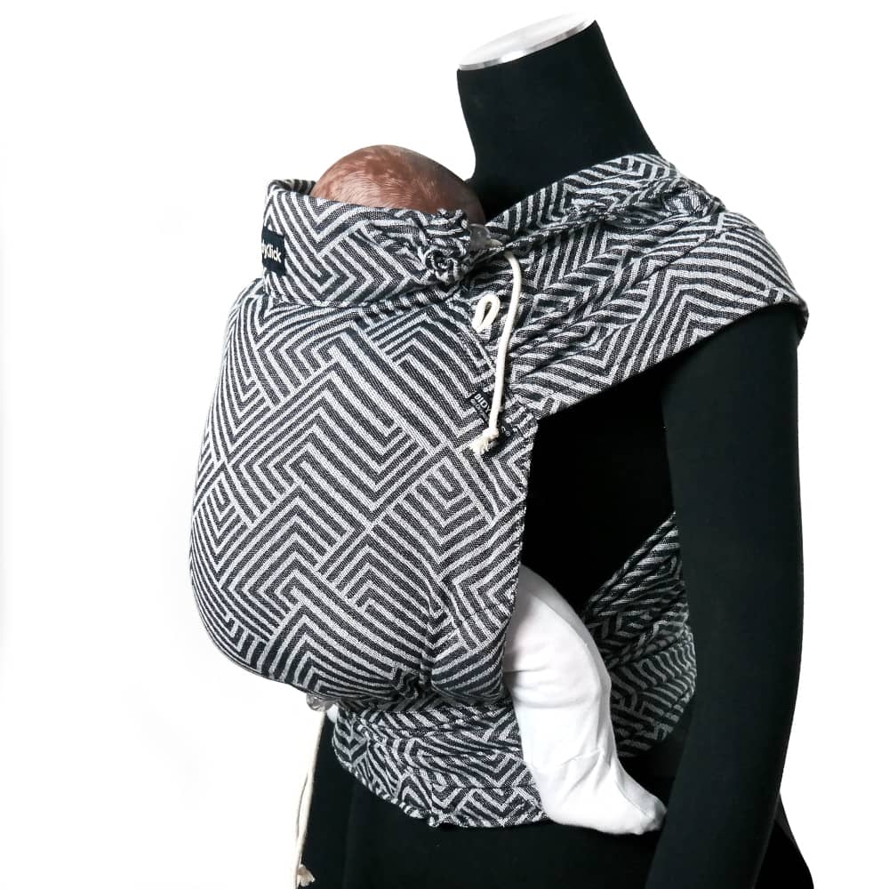 Metro Monochrome DidyKlick 4u Half Buckle by Didymos - Half Buckle CarrierLittle Zen One4048554843649