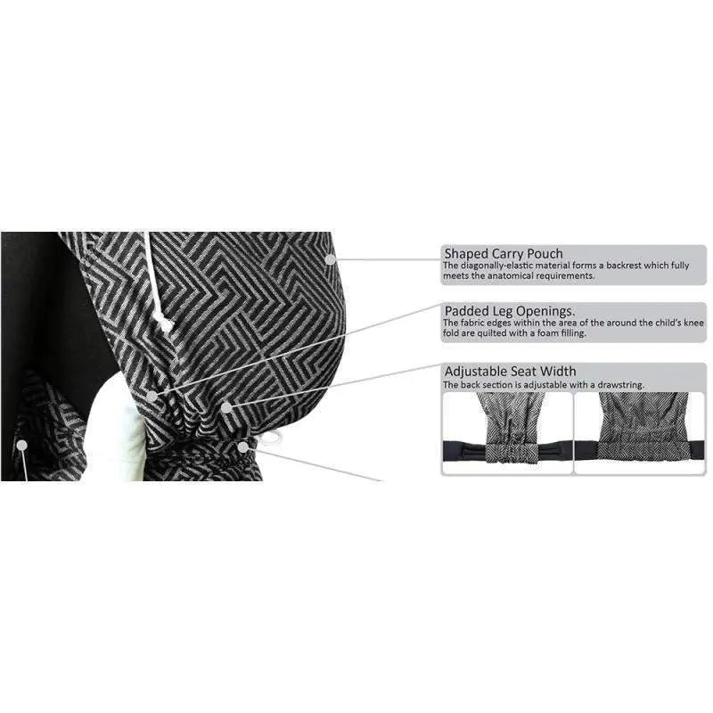 Metro Monochrome DidyKlick Half Buckle by Didymos - Half Buckle CarrierLittle Zen One4136305173