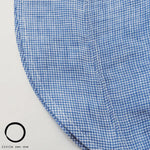 Navy Check Linen Infant and Toddler UPF50+ Sun Protection Bonnet - Baby Carrier AccessoriesLittle Zen One628185435501