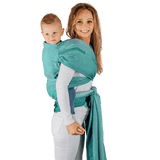 Ombre Green Preschool LennyHybrid Half Buckle by LennyLamb - Half Buckle CarrierLittle Zen One5907557762151