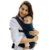 Peacocks Tail Black Opal LennyLight Baby Carrier