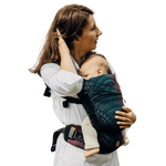 Peacock's Tail Black Opal LennyLight Baby Carrier by LennyLamb - Buckle CarrierLittle Zen One5907557780698