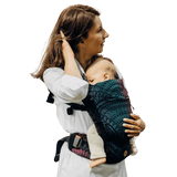 Peacock's Tail Black Opal LennyLight Baby Carrier by LennyLamb - Buckle CarrierLittle Zen One5907557780698