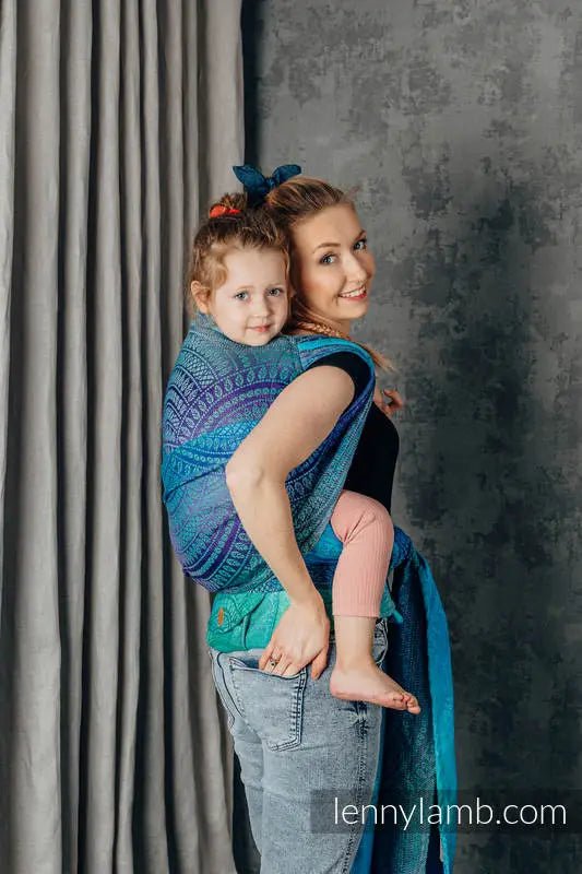 Peacock's Tail Fantasy Preschool LennyHybrid Half Buckle by LennyLamb - Half Buckle CarrierLittle Zen One5907557762168