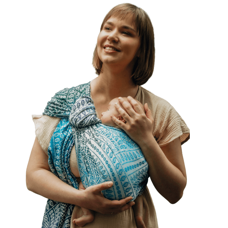 Peacocks Tail Sea Angel Ring Sling by LennyLamb - Ring SlingLittle Zen One