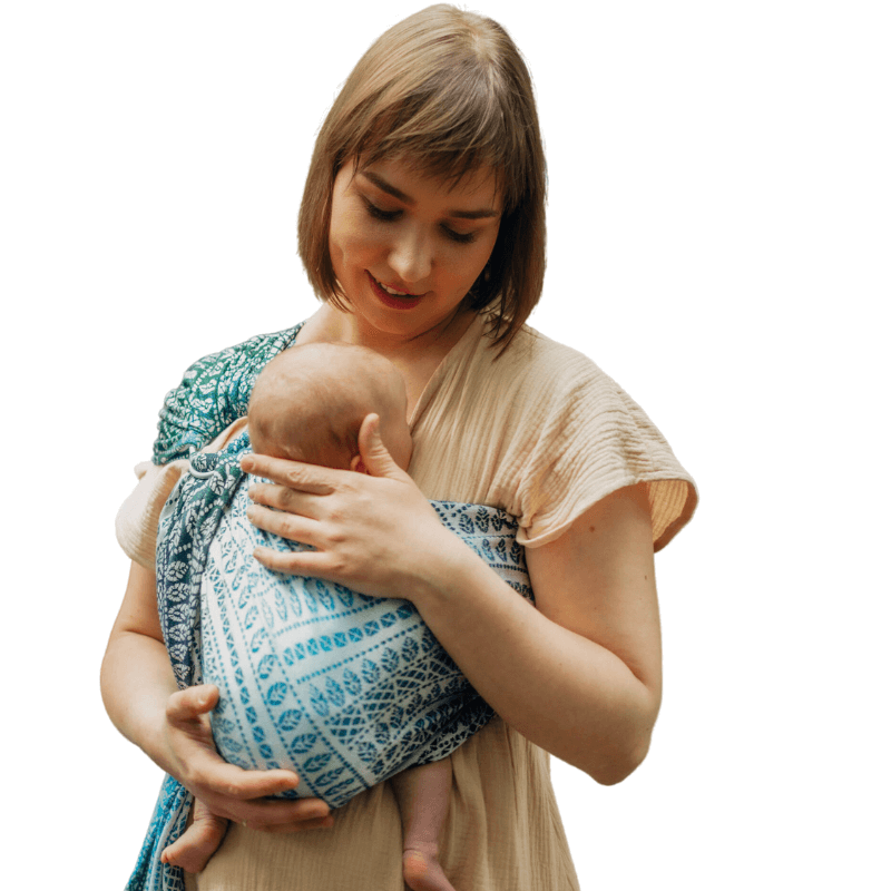 Peacocks Tail Sea Angel Ring Sling by LennyLamb - Ring SlingLittle Zen One