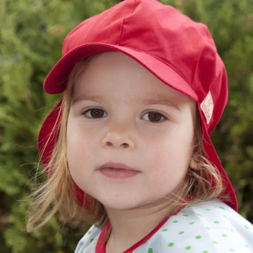 Pickapooh Organic Cotton UV Sun Hat: Felix Red - Baby Carrier AccessoriesLittle Zen One4147712446
