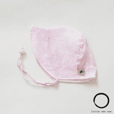 Pink Check Linen Infant and Toddler Upf50 Sun Protection Bonnet Baby Carrier