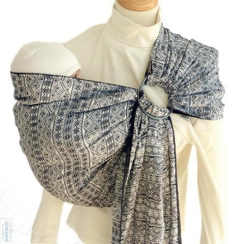 Prima Dark Blue and White DidySling by Didymos - Ring SlingLittle Zen One4048554211950