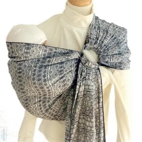 Prima Dark Blue and White DidySling Ring Sling
