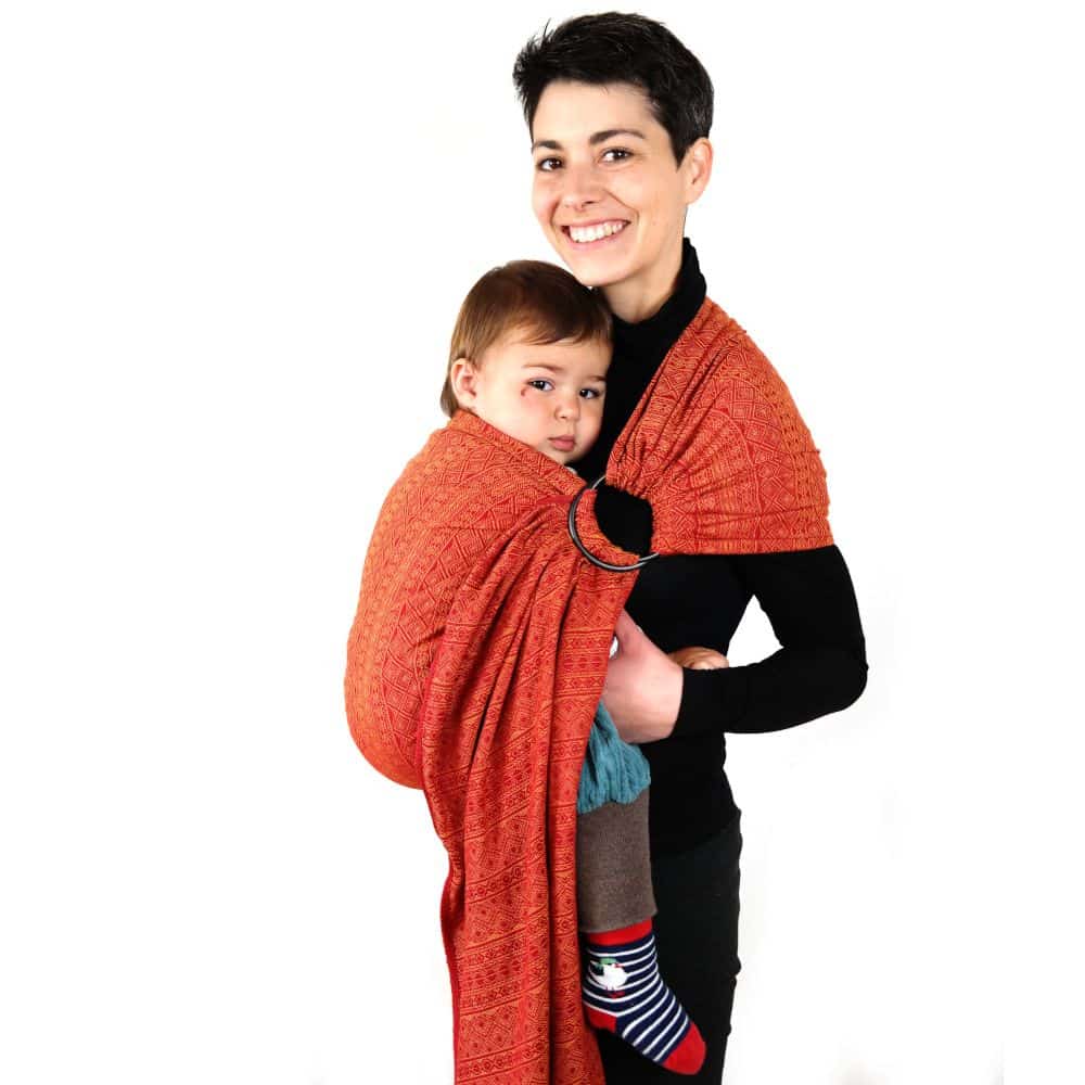 Prima Ruby Mandarine Didysling by Didymos - Ring SlingLittle Zen One4048554200954