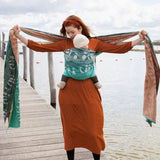 Puffins Shoaling Woven Wrap