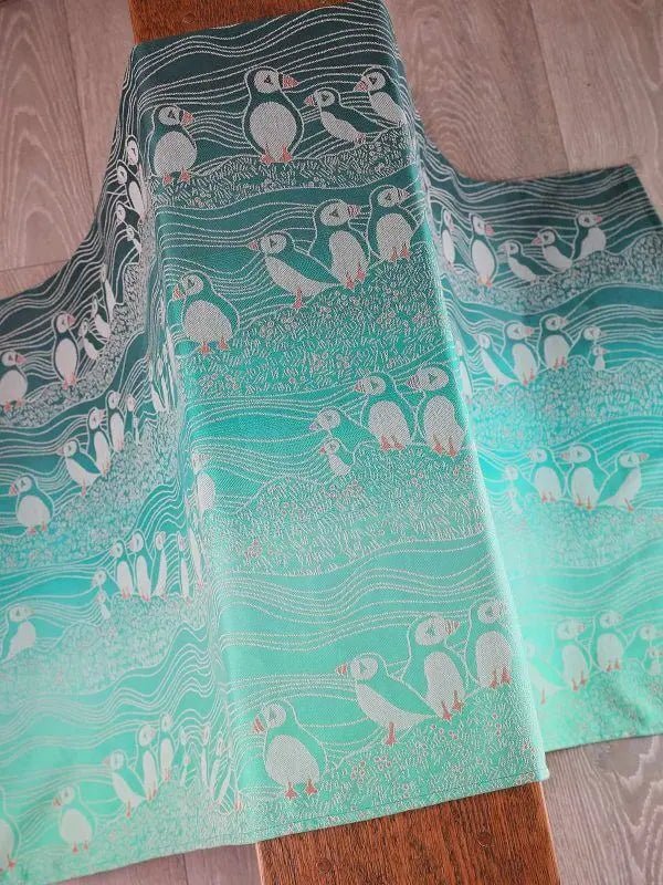 Puffins Shoaling Woven Wrap