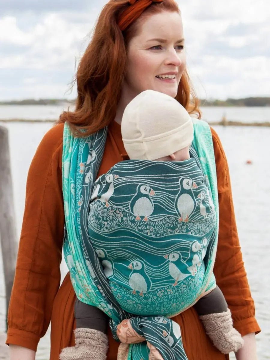 Puffins Shoaling Woven Wrap by Oscha - Woven WrapLittle Zen One4157017240