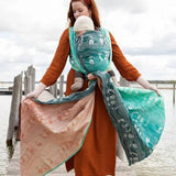Puffins Shoaling Woven Wrap