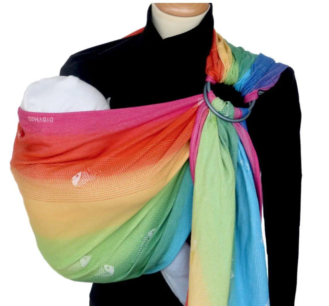 Rainbow Fish DidySling Ring Sling by Didymos - Ring SlingLittle Zen One4048554732783