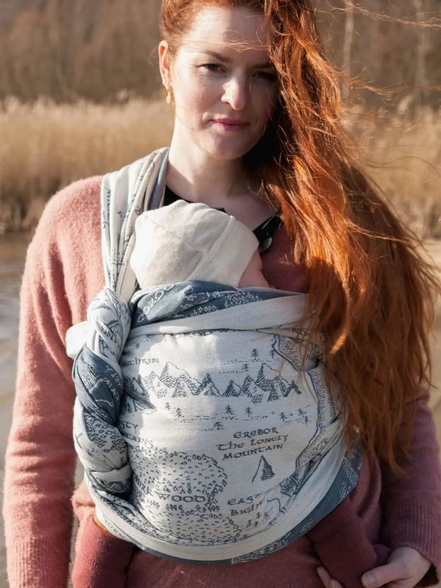 Realm of Middle - earth™ Ink Woven Wrap by Oscha - Woven WrapLittle Zen One111117663