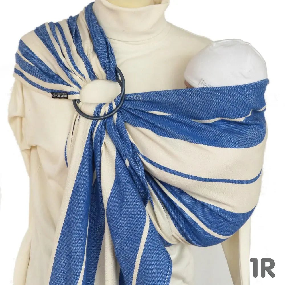 Stripes Standard Blue DidySling Ring Sling by Didymos - Ring SlingLittle Zen One4048554315955