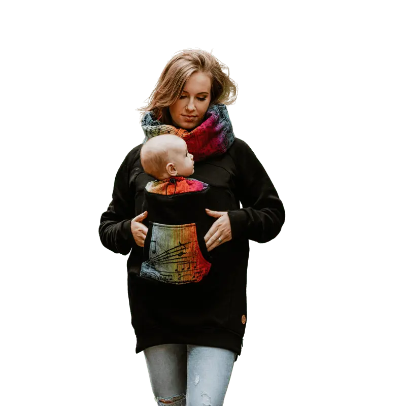 Symphony Rainbow Dark Babywearing Sweatshirt