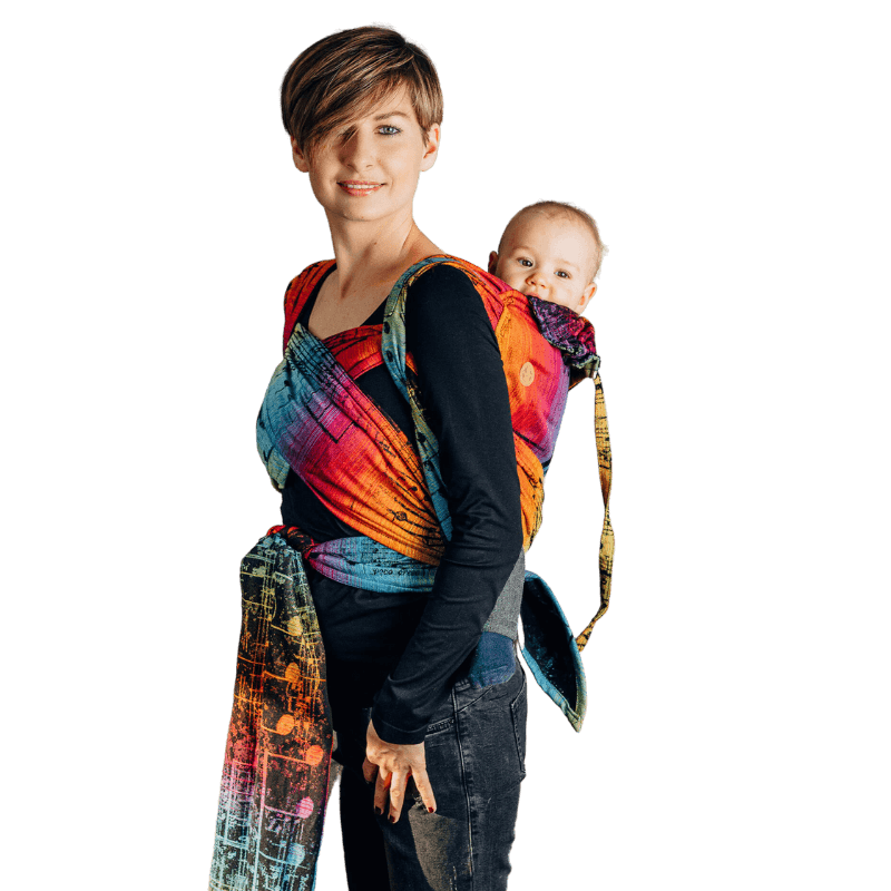 Symphony Rainbow Dark Toddler Wrap-Tai by LennyLamb - Meh DaiLittle Zen One