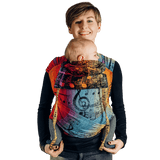 Symphony Rainbow Dark Toddler Wrap - Tai Mei Tai by LennyLamb - Mei TaiLittle Zen One5901769645875