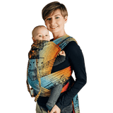 Symphony Rainbow Dark Toddler Wrap - Tai Mei Tai by LennyLamb - Mei TaiLittle Zen One5901769645875