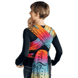 Symphony Rainbow Dark Toddler Wrap - Tai Mei Tai by LennyLamb - Mei TaiLittle Zen One5901769645875