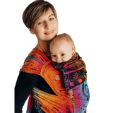 Symphony Rainbow Dark Toddler Wrap - Tai Mei Tai by LennyLamb - Mei TaiLittle Zen One5901769645875