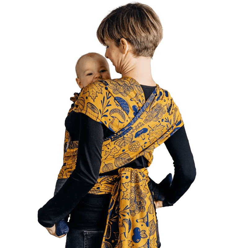 Under the Leaves Golden Autumn Toddler Wrap - Tai Mei Tai by LennyLamb - Mei TaiLittle Zen One5907557757324