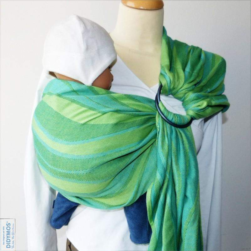 Waves Lime DidySling by Didymos - Ring SlingLittle Zen One4048554453954