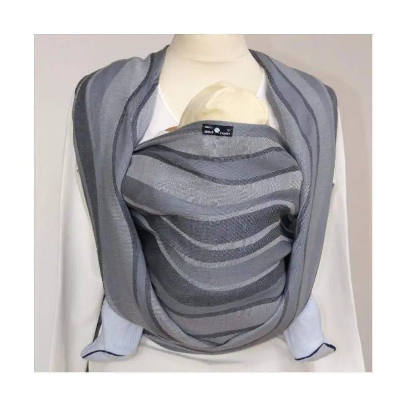 Waves Silver Woven Wrap by Didymos - Woven WrapLittle Zen One4048554446055
